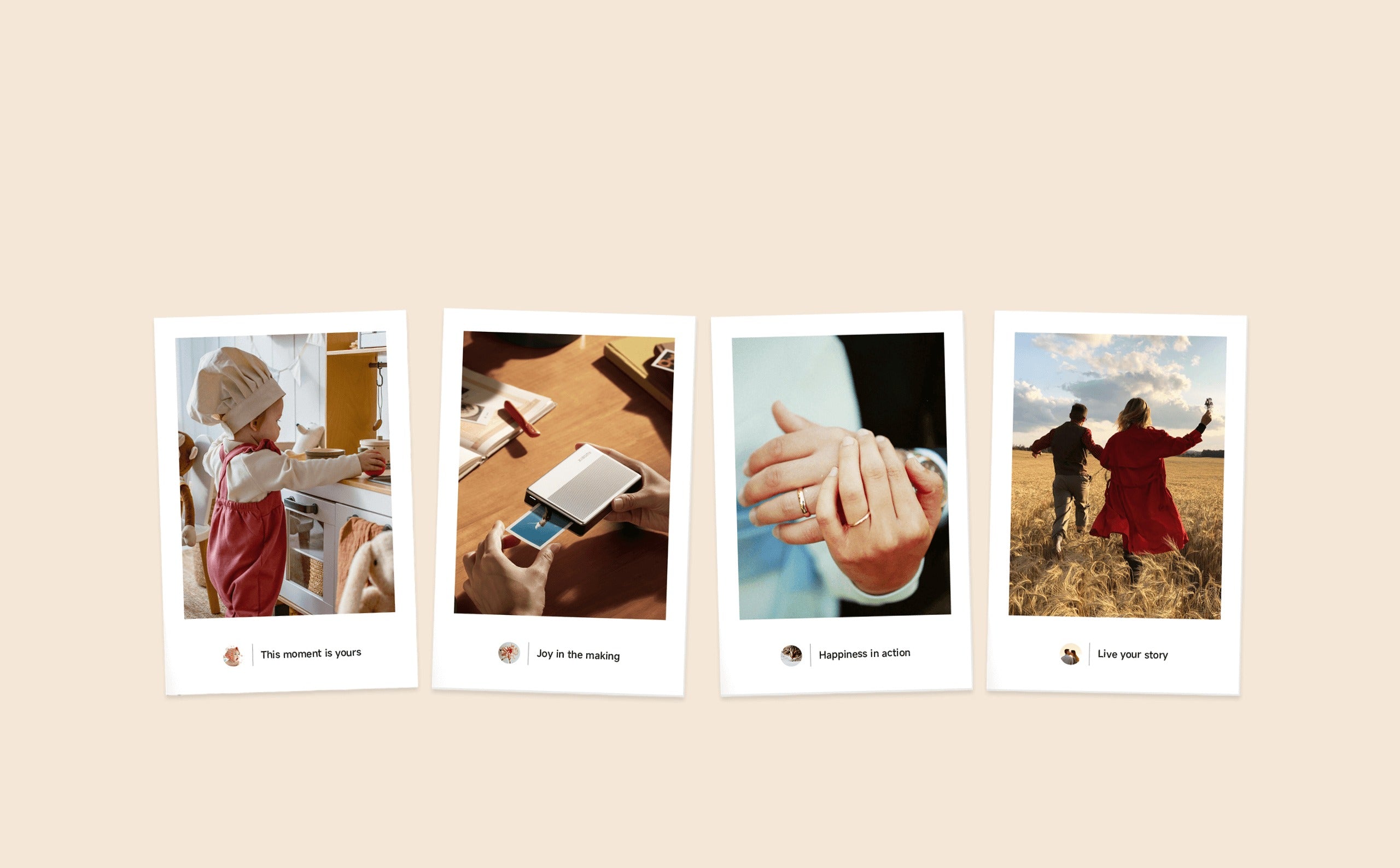 Portable Photo Printer 1S | Slim, lightweight, zero-ink instant prints